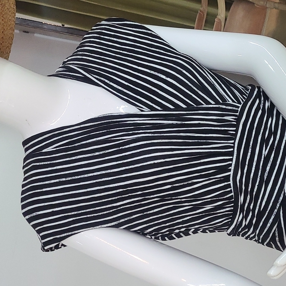 NWT APT.9 Striped Asymmetrical Maxi Dress - Picture 2 of 9